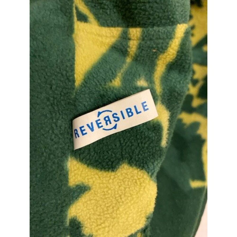 Columbia Youth Reversible Jacket Fleece Bubble Green & Yellow Size L (14/16) - Picture 3 of 14